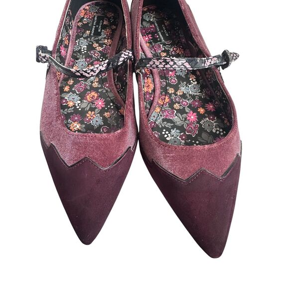 Coach Tabitha Simmons Harriette Velvet Colorblock Mary Jane Shoes Size 10 - Picture 5 of 14